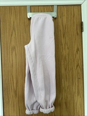 Aritzia Light Pink Sweat fleece Mega Jogger